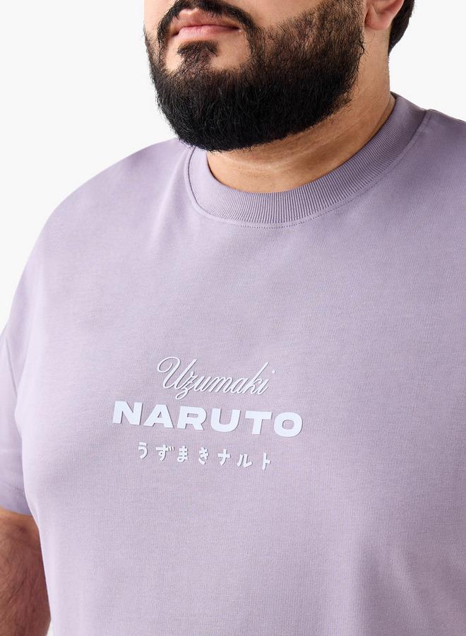Maxim Men Regular Fit Crew Neck Short Sleeves Naruto Uzumaki Print T-shirt - Image 4